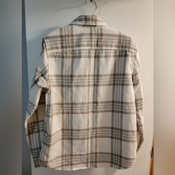 H&M Beige and Brown Plaid Shirt - Picture 6 of 10